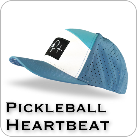 Pickleball hats from The Heartbeat Brand, crafted for performance, comfort, and style