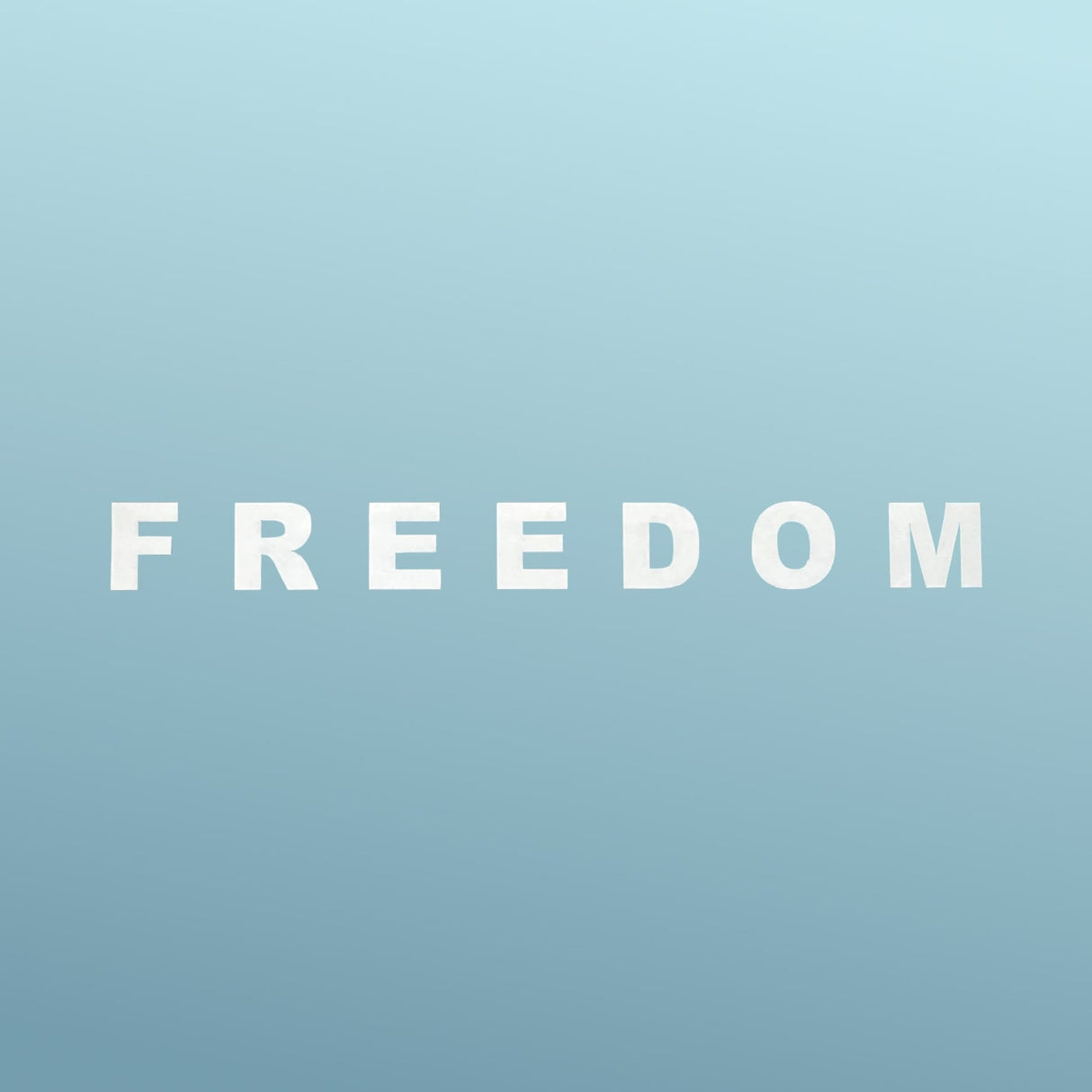 FREEDOM - Sticker - Vinyl - White