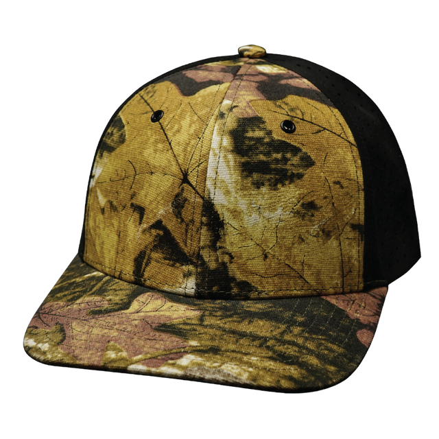 Blank - 6 Panel - Maple Leaf Camo / Black (Unisex) - Laser Mesh