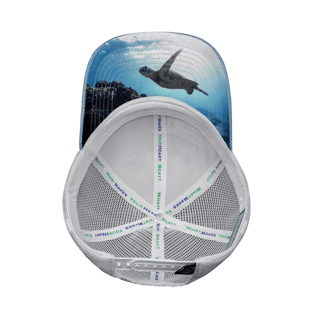 Virgin Islands Hat - Low Profile - Light Blue / White - Trucker Mesh