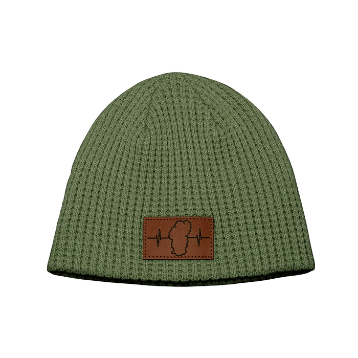 Tahoe Beanie — Waffle, Mint
