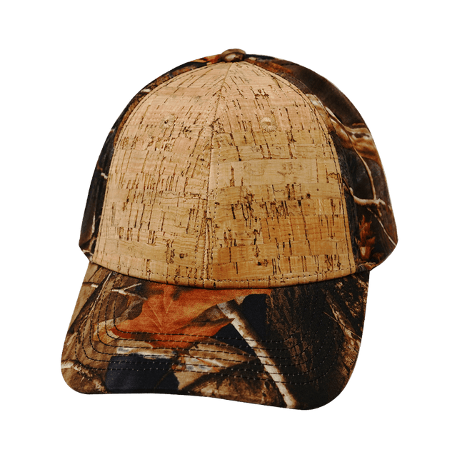 Blank - 6 Panel - Shallow Fit - Cork - Fall Camo (Unisex) - Fabric Back