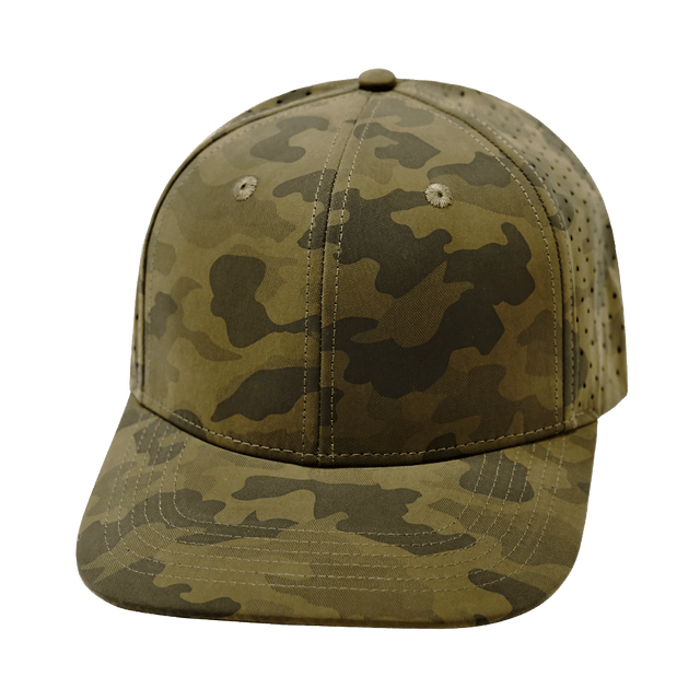 Blank - 6 Panel - Earth Camo (Unisex) - Laser Mesh