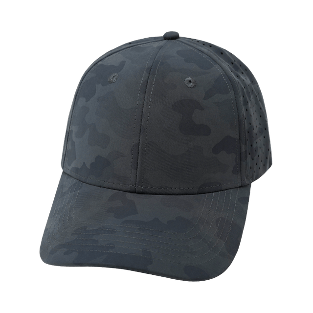 Blank - 6 Panel - Shallow Fit - Dark Camo (Unisex) - Laser Mesh