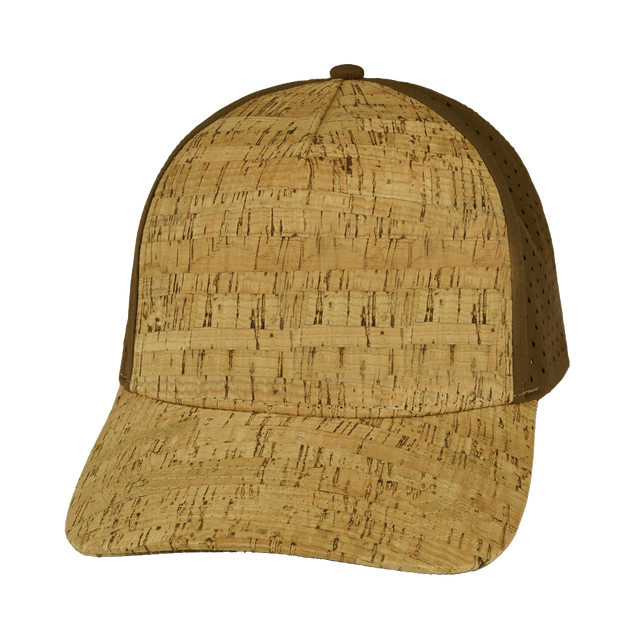 Blank - 5 Panel - Structured - Cork - Brown (Unisex) - Laser Mesh