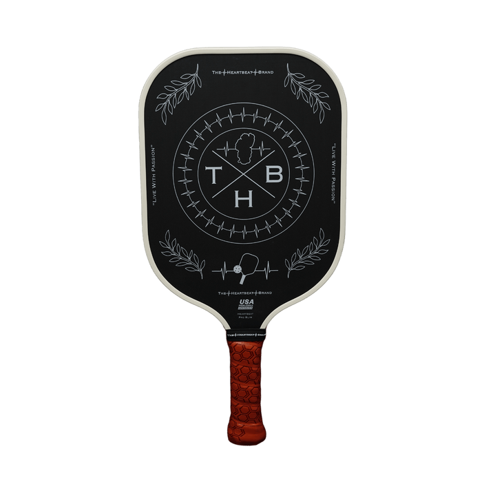Pickleball Paddle - Heartbeat PRO SLIM - Cream / Tan / Black