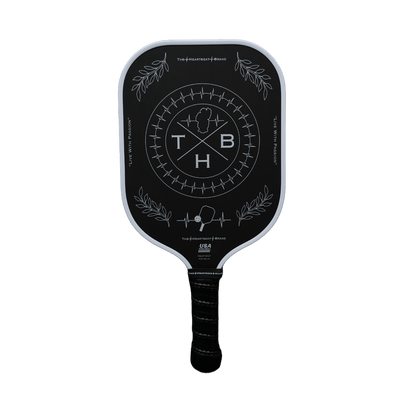Pickleball Paddle — Heartbeat PRO SLIM, White / Black