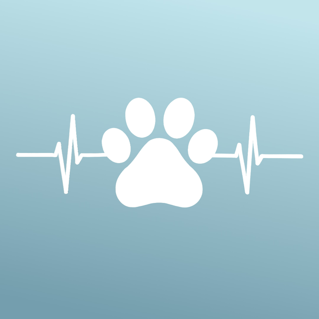 Dog - Sticker - Vinyl - White