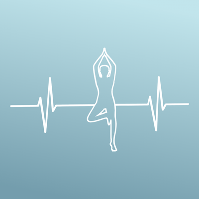 Yoga Sticker — Vinyl, White