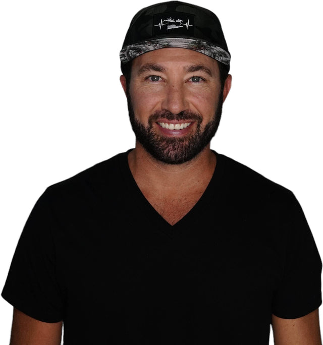 Virgin Islands Hat - Flat Bill - Green Camo / Black - Jersey Mesh