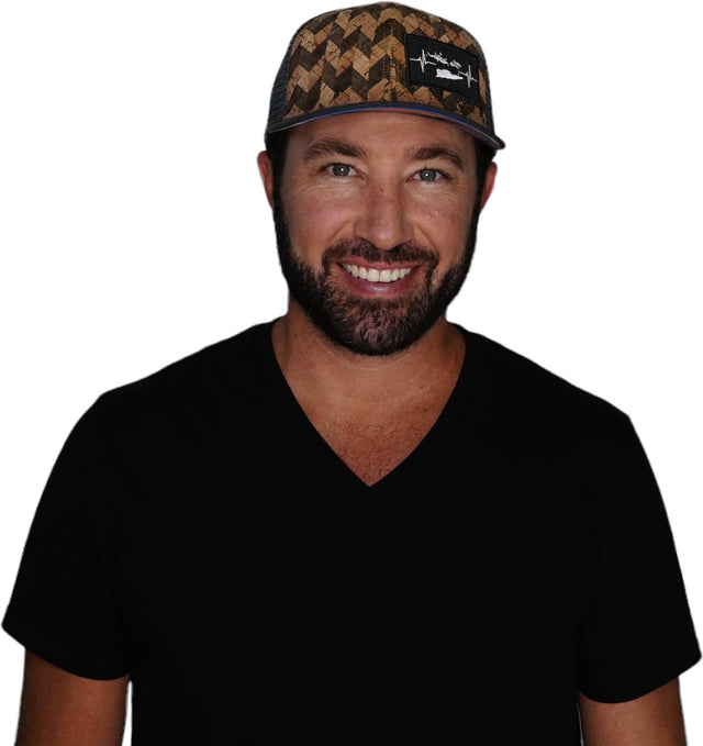 Virgin Islands Hat - Baseball Hat Fit - Cork - Charcoal Gray - Trucker Mesh