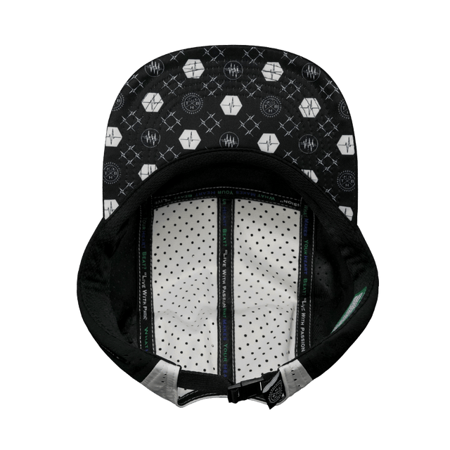 Pickleball Hat, 5 Panel Hat, Strapback, Blacck, Slate Green, White, Mens Hat, Womens Hat, Underbill Picture