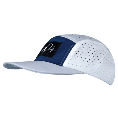 Pickleball Hat, 5 Panel Hat, Strapback, Gray, Navy, White, Mens Hat, Womens Hat, Side Picture