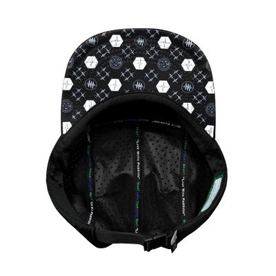 Pickleball Hat, 5 Panel Hat, Strapback, Black, Mens Hat, Womens Hat, Underbill Picture
