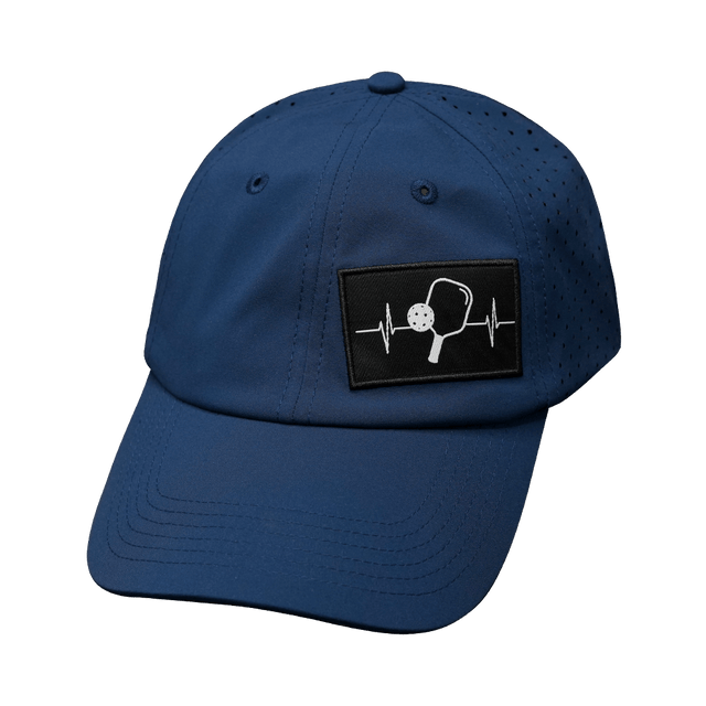 Pickleball Hat, Dad Hat, Ponytail, Snapback, Navy, Mens Hat, Womens Hat, Front Picture
