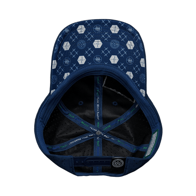 Pickleball Hat, Dad Hat, Ponytail, Snapback, Navy, Mens Hat, Womens Hat, Underbill Picture