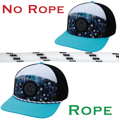 Hat Rope - White / Black - Dash