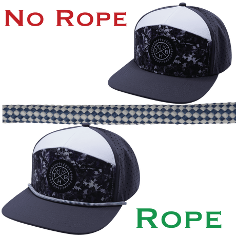 Hat Rope - White / Blue - Checkered