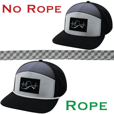 Hat Rope, White / Gray, Pixels (Hat Not Included), shown without and with the hat rope