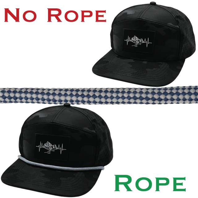 Hat Rope - White / Blue - Checkered