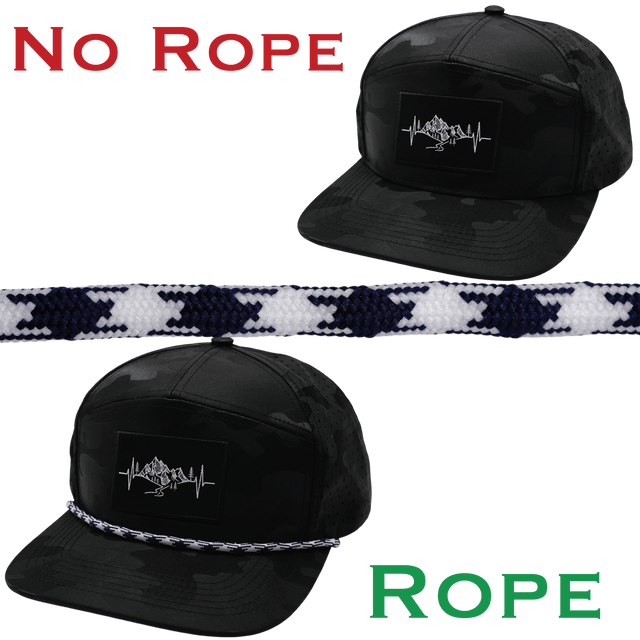 Hat Rope - White / Navy - Aztec