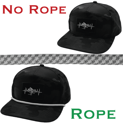 Hat Rope, White / Gray, Pixels (Hat Not Included), shown without and with the hat rope