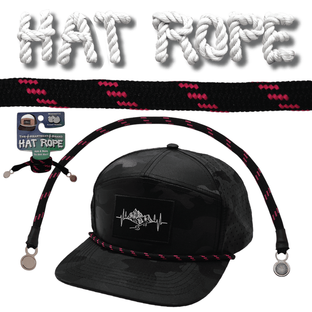 Hat Rope - Black / Neon Pink - Dash