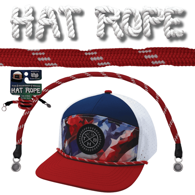 Hat Rope - Red / White - Dash