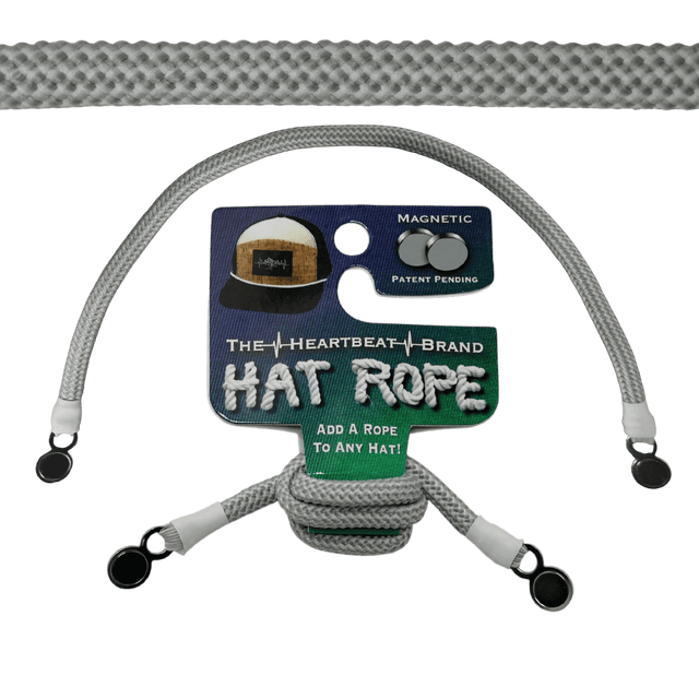 Hat Rope - Gray / White - Waves
