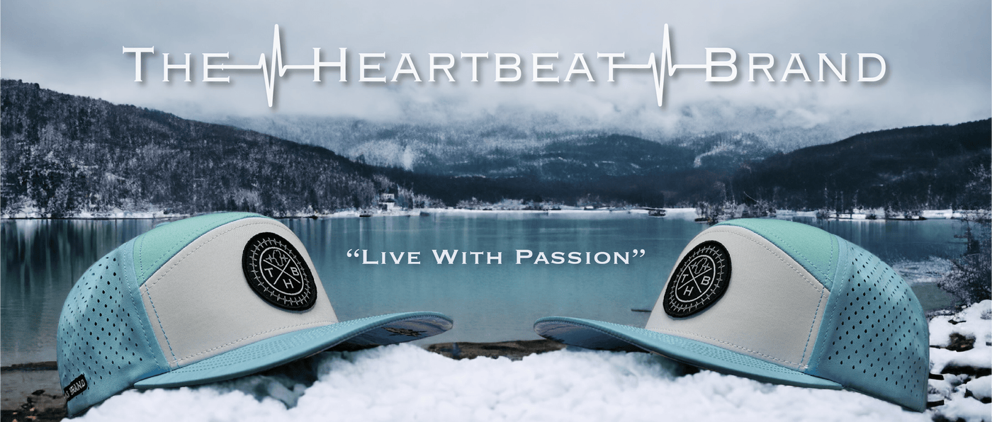 The Heartbeat Brand's banner showcasing products that promote wellness and heart health