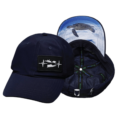 Virgin Islands Hat — Dad Hat, Navy, Fabric Back