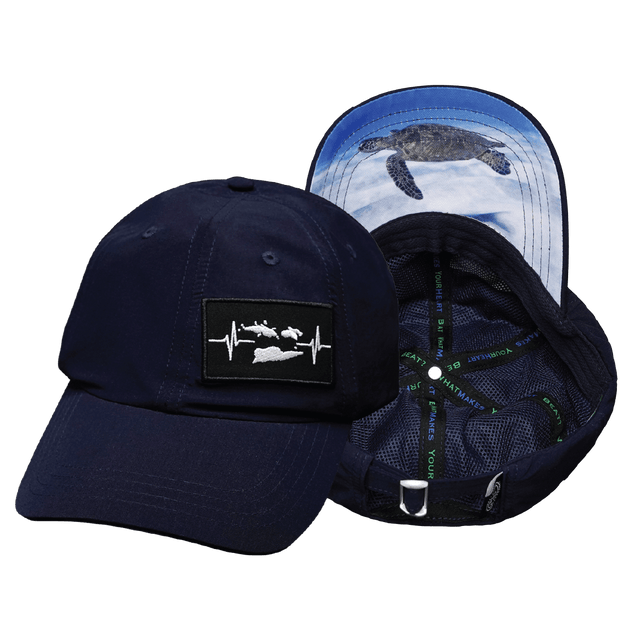 Virgin Islands Hat - Dad Hat - Navy - Fabric Back
