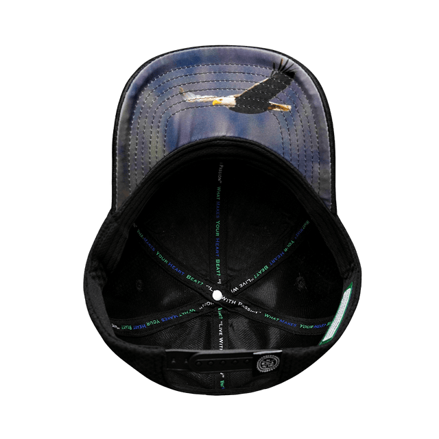 Alabama Hat, Athletiic Fit, Airmesh, Snapback Hat, Black, Mens Hat, Womens Hat, Underbill Picture