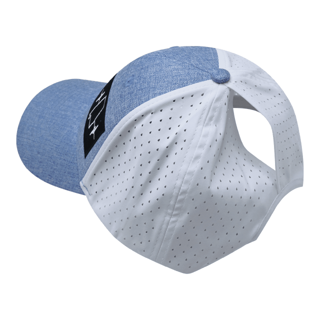 Alabama Hat, Low Profile, Ponytail, Snapback Hat, Light Blue, White, Mens Hat, Womens Hat, Ponytail Hole Picture