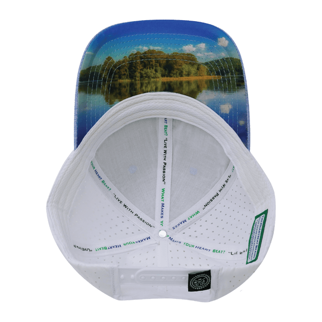 Alabama Hat, Low Profile, Ponytail, Snapback Hat, Light Blue, White, Mens Hat, Womens Hat, Underbill Picture