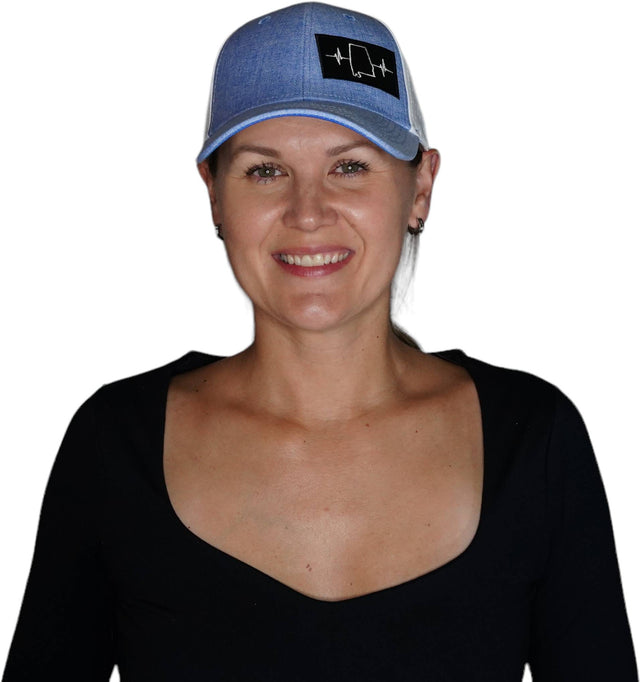 Alabama Hat, Low Profile, Ponytail, Snapback Hat, Light Blue, White, Mens Hat, Womens Hat, Woman In Hat Picture