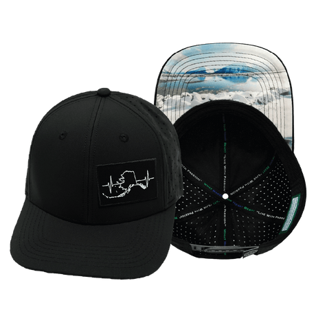 Alaska Hat, Baseball Hat, Snapback Hat, Black, Mens Hat, Womens Hat, Main Picture