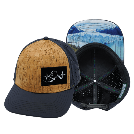 Alaska Hat, Baseball Hat, Snapback Hat, Cork, Charcoal, Mens Hat, Womens Hat, Main Picture