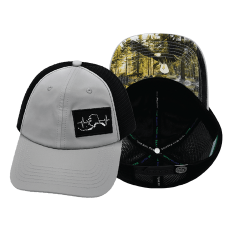 Alaska Hat, Dad Hat, Snapback, Gray, Black, Mens Hat, Womens Hat, Main Picture