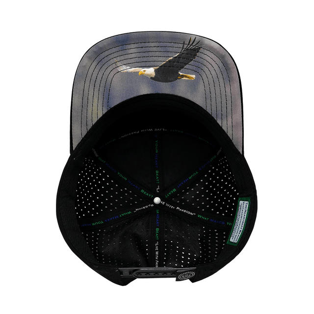 Alaska Hat, Flat Bill, Snapback Hat, Black, Gray, Charcoal, Mens Hat, Womens Hat, Underbill Picture