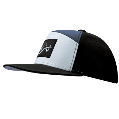 Alaska Hat, Flat Bill, Snapback Hat, Black, Gray, Charcoal, Mens Hat, Womens Hat, Side Picture