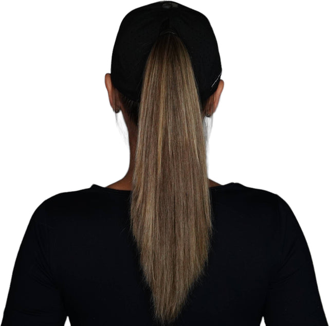 Alaska Hat, Low Profile, Ponytail, Snapback Hat, Camo, Black, Mens Hat, Womens Hat, Ponytail Hole Woman In Hat Picture