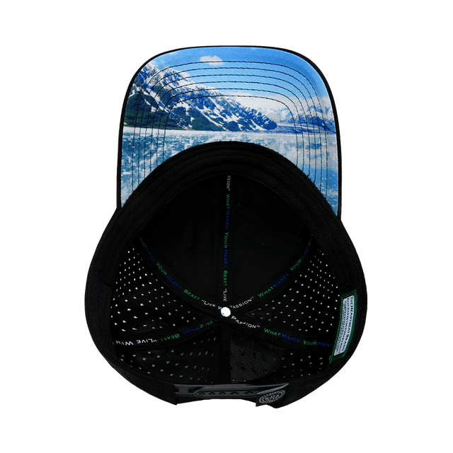 Alaska Hat, Low Profile, Ponytail, Snapback Hat, Cork, Black, Mens Hat, Womens Hat, Underbill Picture