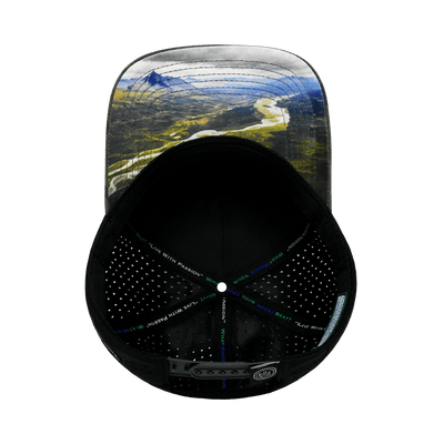 Alaska Hat, Trucker Hat, Snapback Hat, Soft Charcoal Camo, Black, Mens Hat, Womens Hat, Underbill Picture
