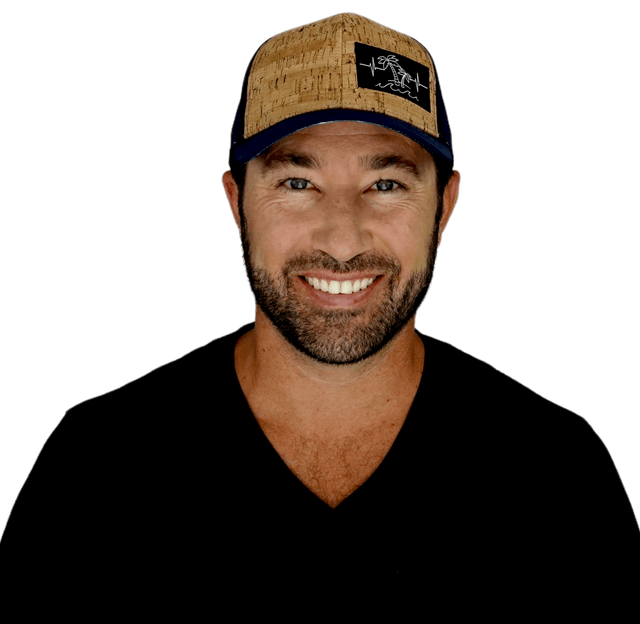 Beach Hat, Baseball Hat, Snapback Hat, Cork, Dark Blue, Mens Hat, Womens Hat, Man in Hat Picture