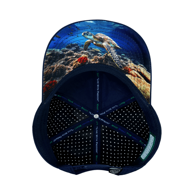 Beach Hat, Baseball Hat, Snapback Hat, Cork, Dark Blue, Mens Hat, Womens Hat, Underbill Picture