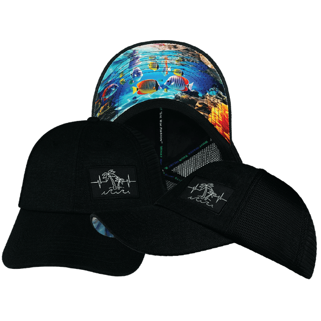 Beach Hat, Dad Hat, Snapback, Black Hemp, Black, Mens Hat, Womens Hat, Main Picture