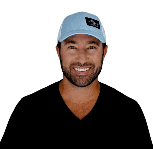 Beach Hat, Low Profile, Ponytail, Snapback Hat, Light Blue, White, Mens Hat, Womens Hat, Man In Hat Picture