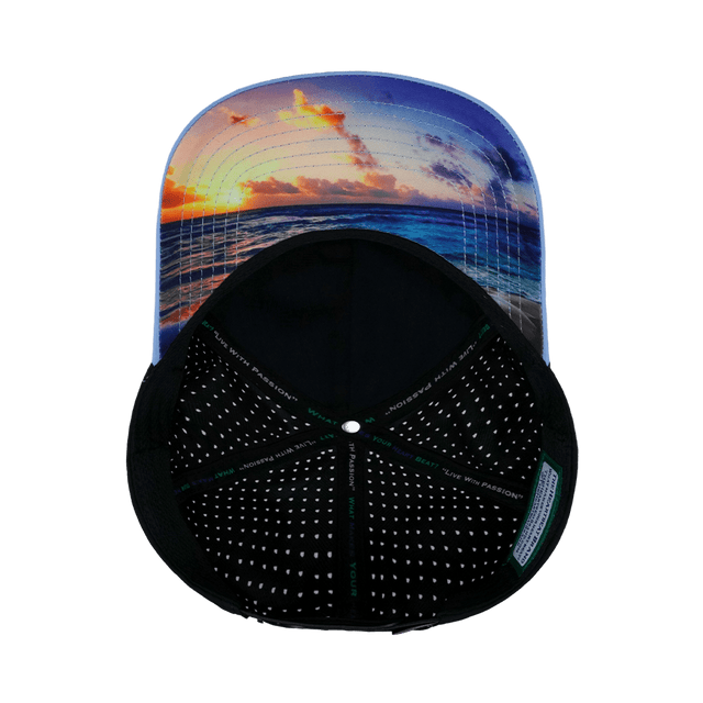 Beach Hat, Trucker Hat, Snapback Hat, Light Blue, Black, Mens Hat, Womens Hat, Underbill Picture