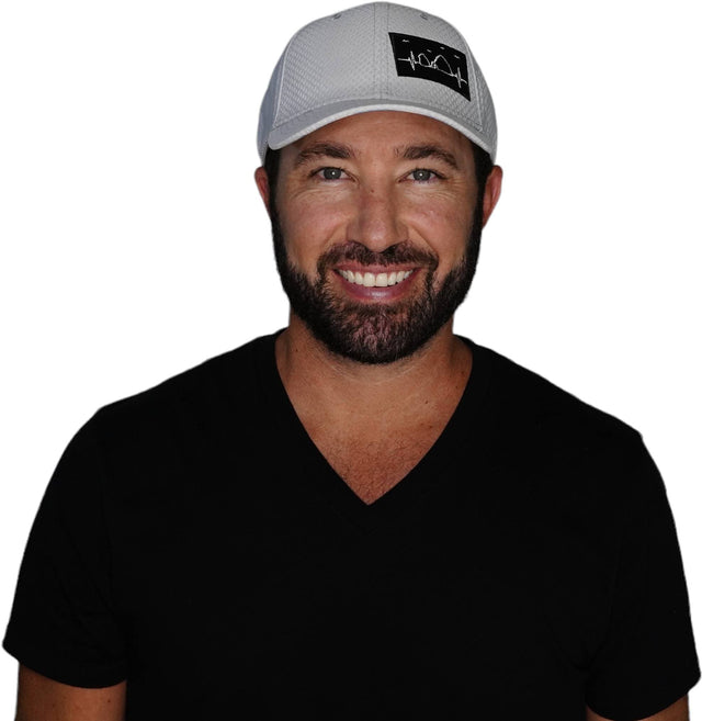 Cabo Hat, Athletiic Fit, Airmesh, Snapback Hat, Gray, Mens Hat, Womens Hat, Man In Hat Picture